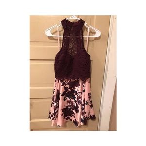 Two piece floral dress